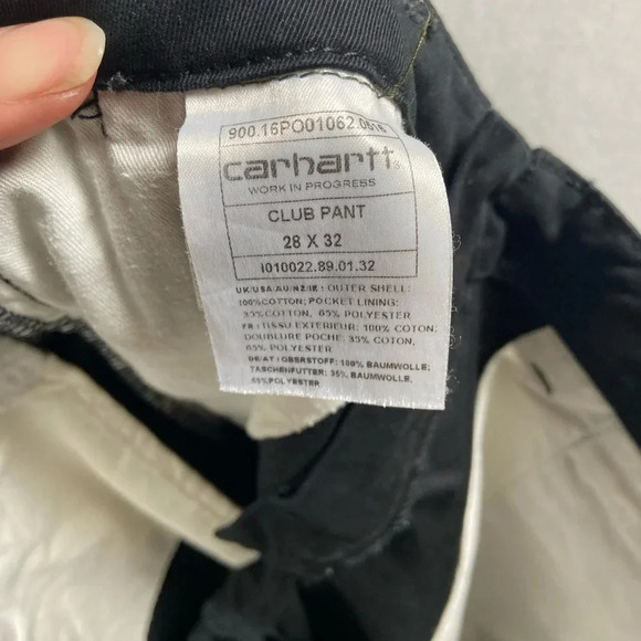 Carhartt Club  black trousers Sz 28 x 32 - Picture 9 of 12